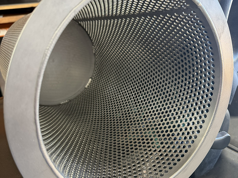 Custom drilled 2205 duplex stainless steel screen