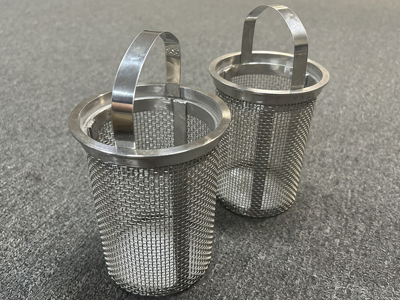 2205 stainless steel mesh lined strainer basket