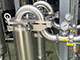 Stainless steel bag filtration for CIP cleaning solutions. 