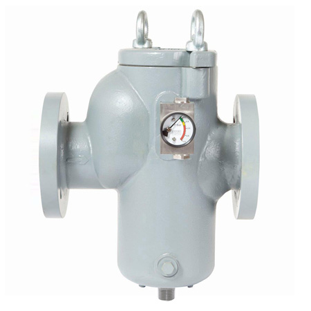 Industrial flushing basket strainer