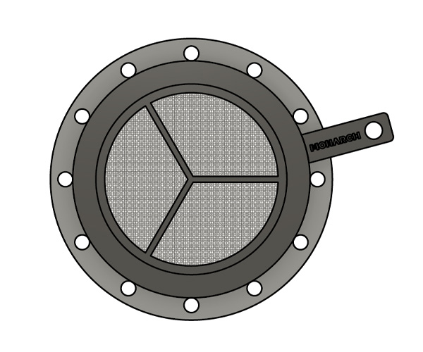 Temporary plate strainer for pump protection