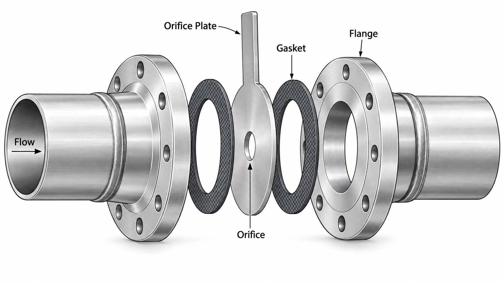 Comparison of restriction orifice and flow measurement orifice plates