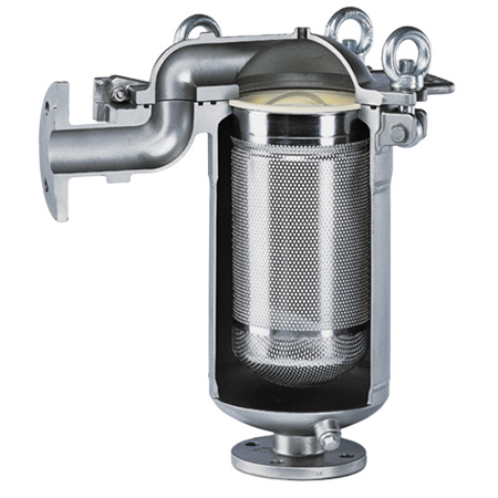 Single chamber industrial bag filter vessels